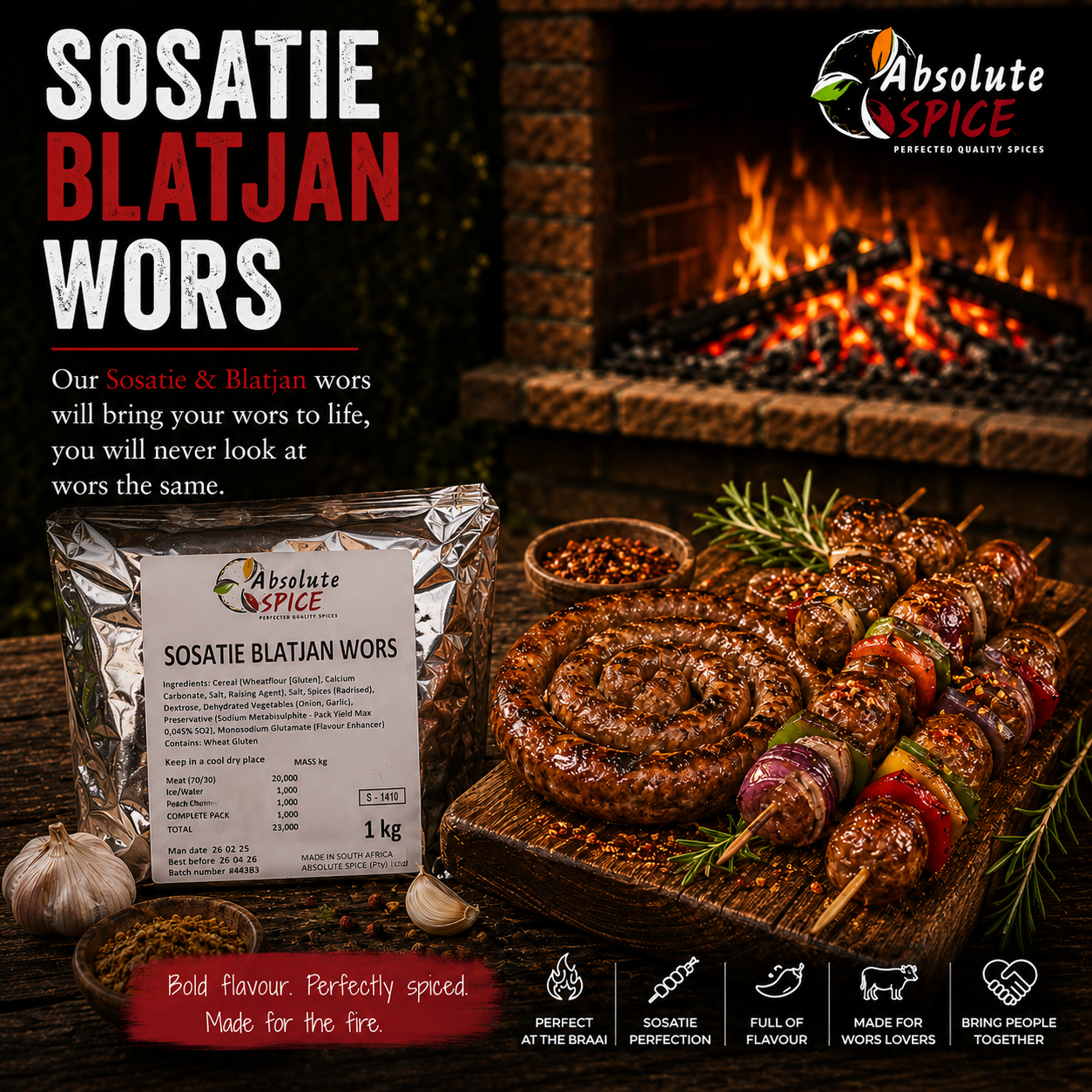 Sosatie & Blatjang wors